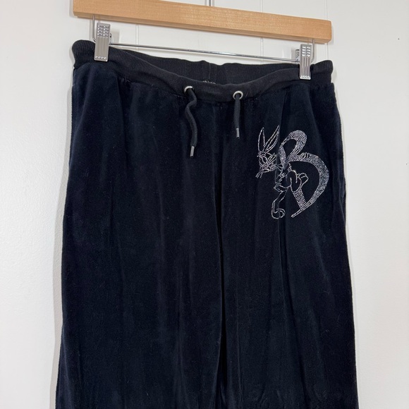 Dolls Kill X Looney Tunes Velour Rhinestone Bugs Bunny Track Suit - Picture 4 of 12